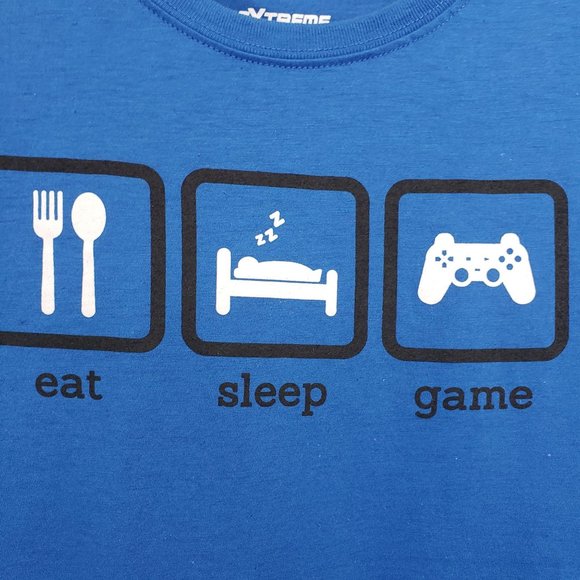 Extreme concepts NWT eat sleep game short sleeve graphic t-shirt - Picture 6 of 6
